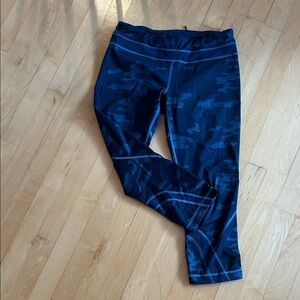 lululemon athletica Navy Camouflage Leggings